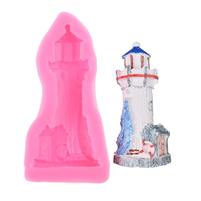 Lighthouse-Candle Mould Silicone Mold Anchor-Sailboat Resin-Casting Mould Homemade-Home Wedding Candle Making Tool