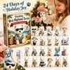 Advent Calendar -Day Christmas Countdown Acrylic Hanging Ornament Holiday Decor