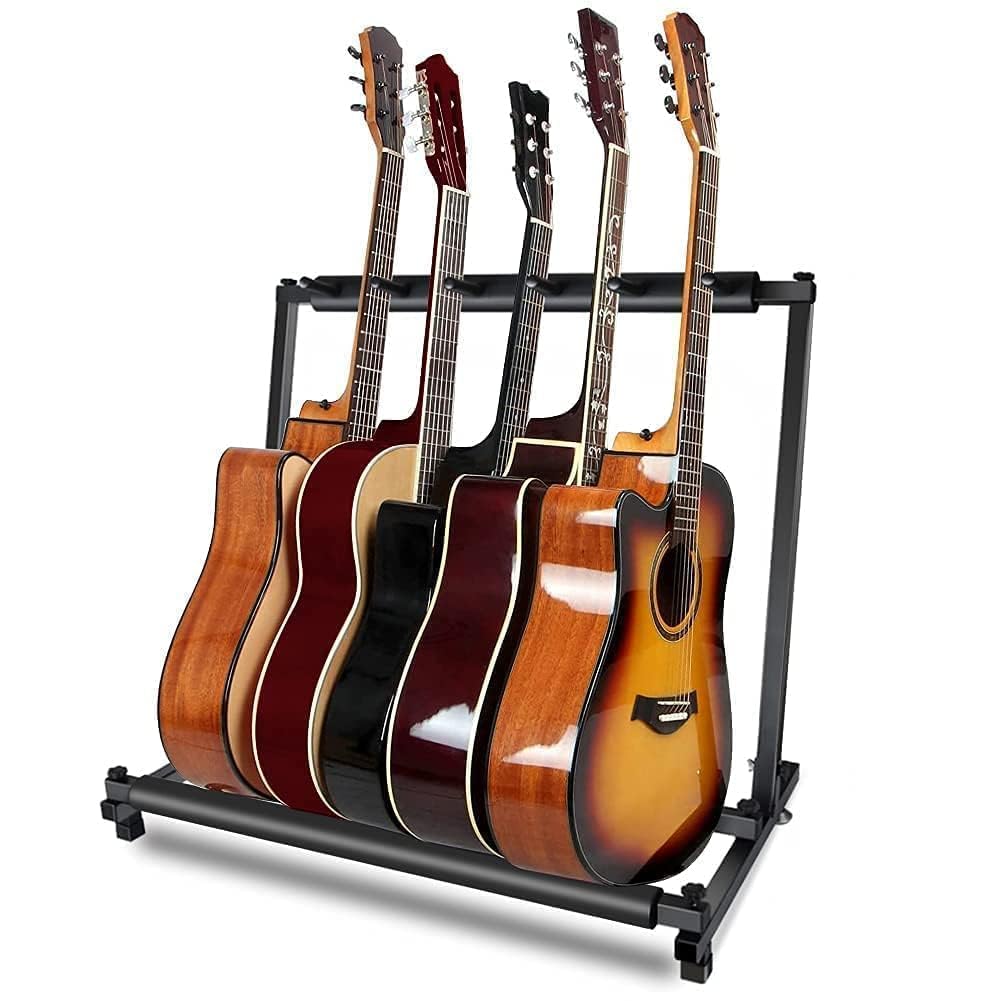 KEEVEEK Guitar Holds 5 Includes Rubber Prevents Scratches on Stable and Easy to Bracket with Acoustic Classical Electric and Wind Latest Model 5