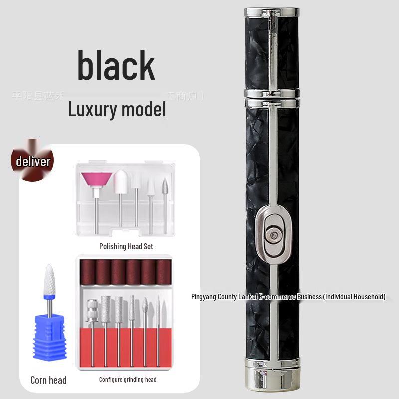 Portable Rechargeable Nail Grinder & Manicure Set for Polishing, Dead Skin Removal, and Nail Repair
