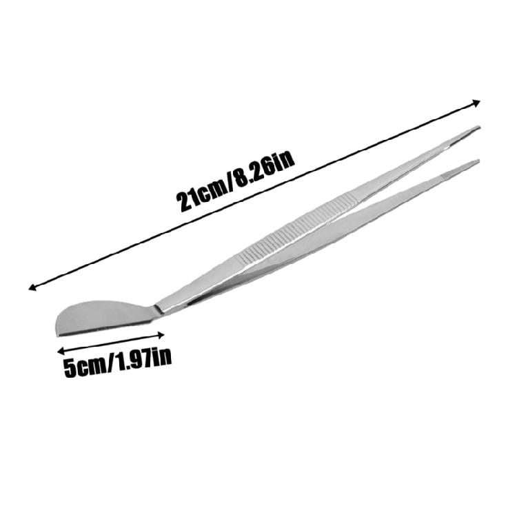 Stainless Steel Root Rake Loosen Soil Bonsai Tree Tweezers with Ergonomic Handle