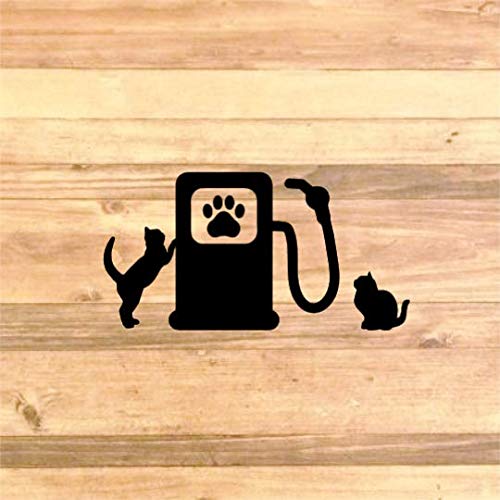 

[Cat Lovers / Cat Items] Cute 2 Cats Sticker Sticker Sticker [Gift for Your Car] (Black) чёрный