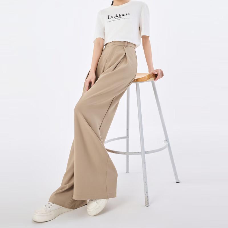

Fashion Straight-Leg Casual Pants S