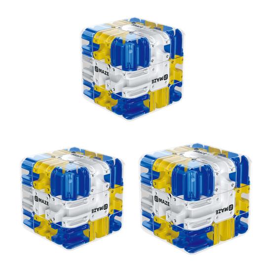 1/2 Stück 3D Puzzle Labyrinth Würfel Denkspiel Rollende Kugel Labyrinth Würfel Stressabbau Logisches Denken Training Pädagogisches Perlen Labyrinth Würfel Spielzeug