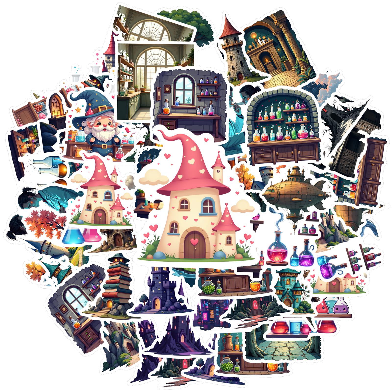 

35pcs-100pcs Decals Themed Vinyl Stickers Stickers Chemistry Stickers for Luggage Decoration Personalize Gadgets