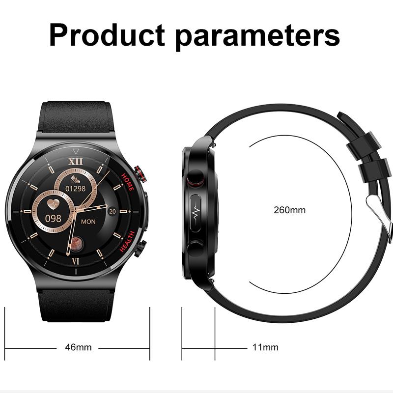 Max Pro Smart Watch Men Laser Treatment ECG Body Temperature Measurement Heart Rate Blood Pressure Oxygen Smartwatch