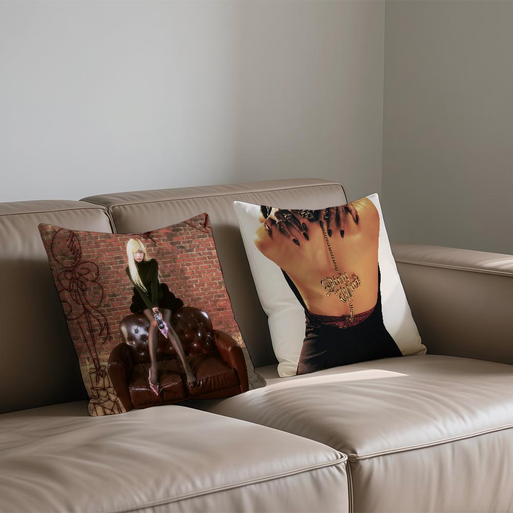 Singer G-GISELLE Kpop cushion cover Square Sofa Cushion Cover Casual Skin-Friendly Comfortable Pillow Cover