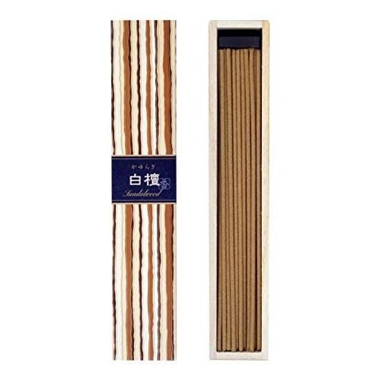 Nippon Kodo Kayuragi Sandalwood Incense Holder White Single Item 40 pieces (x 1)