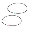 [Used by Hina Hayata] phiten RAKUWA Necklace EXTREME Mirror Ball (Light) Peppermint Green/Silver 45cm