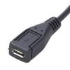 5VDC Power Supply Extension Cable MicroUSB to 5525 22AWG 3A Adapter Cable 0.2M
