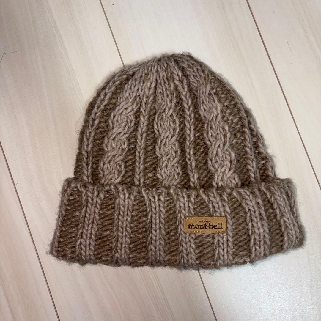 Used mont-bell knit hat M/L beige