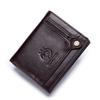Anti-theft Bag, Genuine Leather Vertical Wallet with Multiple Slots, Men's Short Wallet