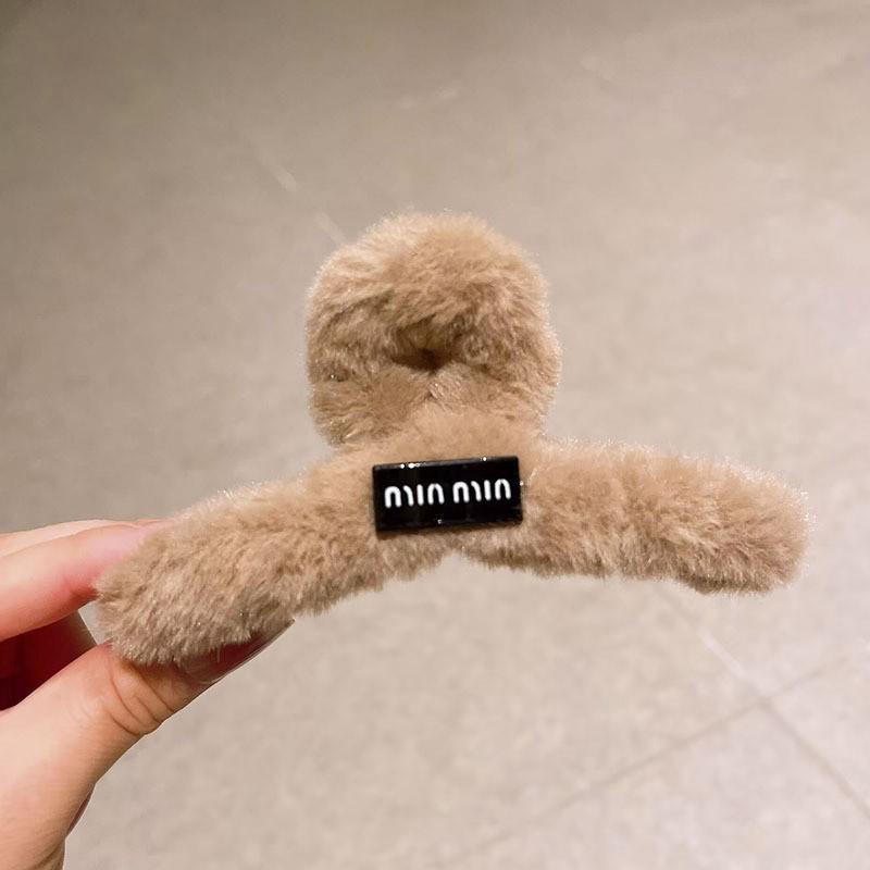 Large Plush Hair Clip: Autumn/Winter Volumizing Shark Clip for Women