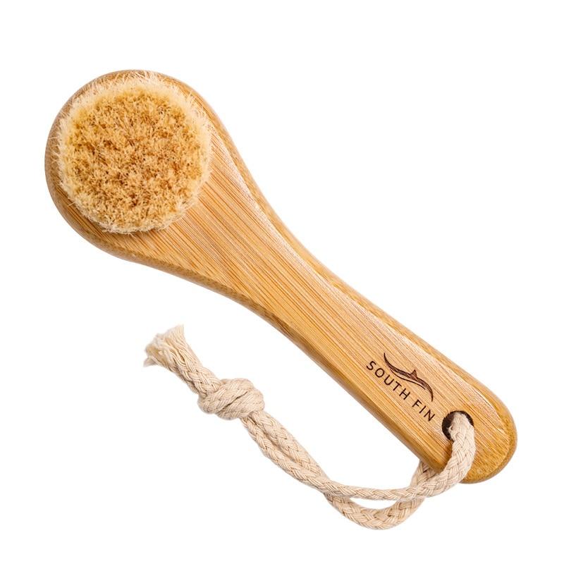 1 Stück Peelingbürste Gesichtsreinigungsbürste Bambushaar Gesichtsreinigungsmassage Gesichtspflegebürste Tiefenreinigung der Poren