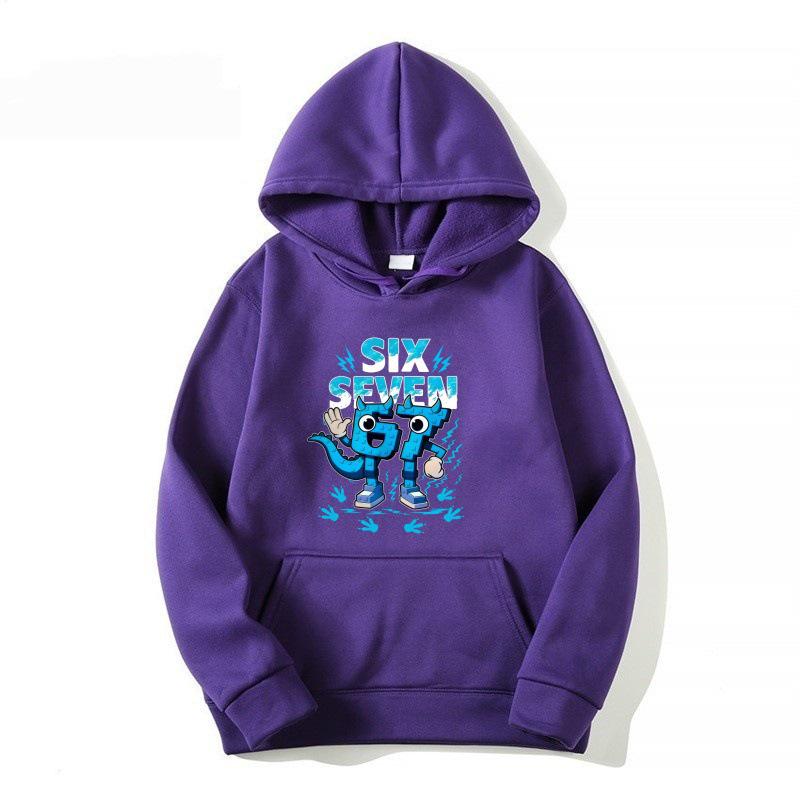 2025 Kids' Hooded Sweatshirt - New European & American Style, No. 67 Pattern, Autumn/Winter Fleece
