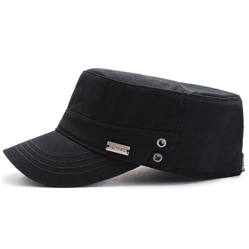Herren-Vierjahreszeiten-Entenschnabel-Militärkappe - Flache Sonnenkappe für Outdoor-Reisen