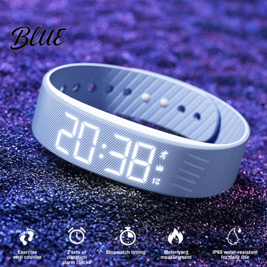 Student Silent Alarm Clock Bracelet Vibrating Reminder Watch Digital