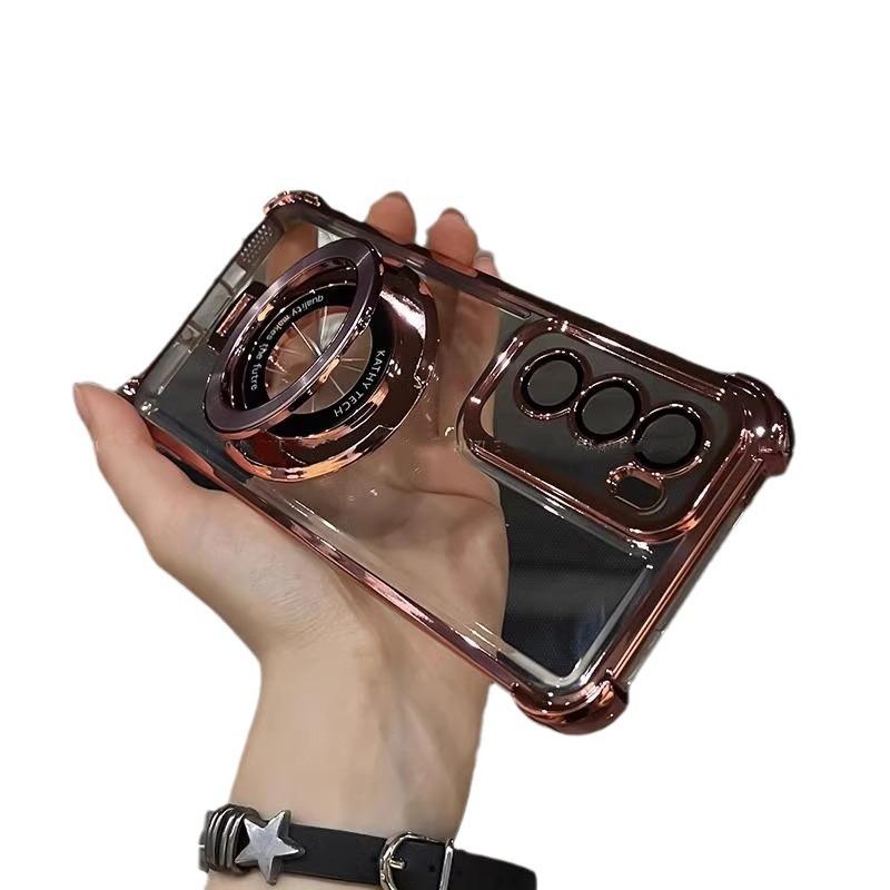 Applicable to OPPO A5 5G mobile phone case with its own lens film Find X8 airbag anti-drop silicone soft case bracket A58