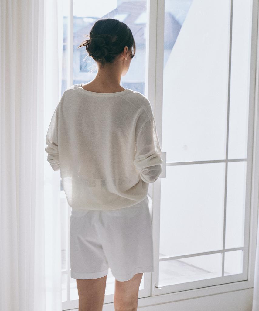 LAMEREI One Tuck Cotton Half Pants[Lmbesupt4504]-2Color