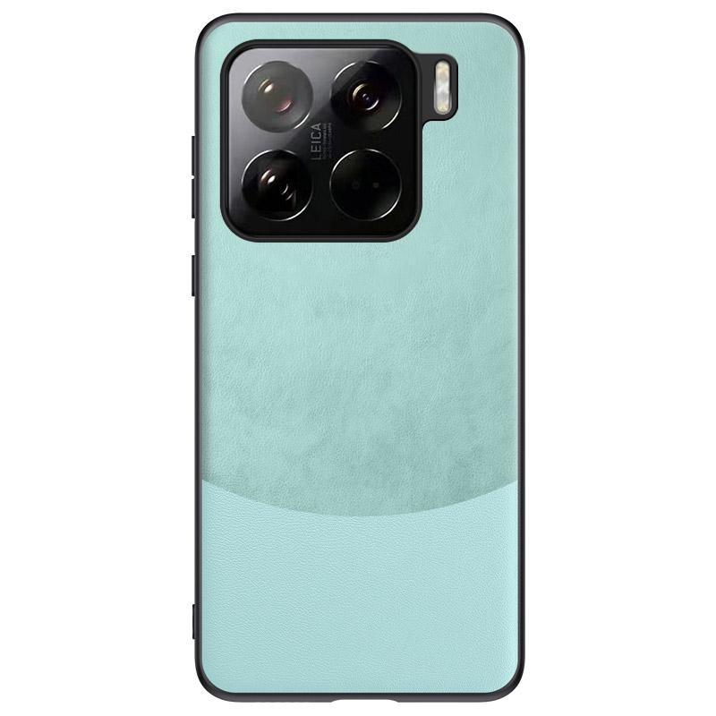 Luxury Splicing Leather Phone Case for Xiaomi 15 Pro 14T 14 Pro Ultra Matte Anti-Shock Soft Frame Back Cover