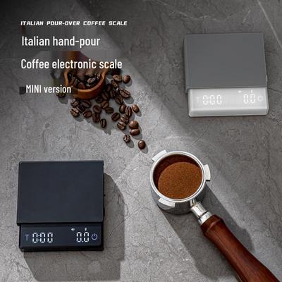 Italian Precision Hand-Drip Coffee Scale: 0.1g Multifunction Powder-to-Water Ratio Electronic Weighing Scale for Home Use