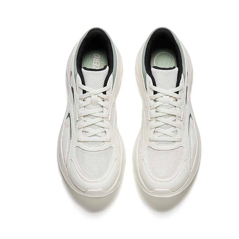 Anta Star Cloud 2 Wear resistant, Lightweight, Breathable, And Non slip. Low Top Casual Running Shoes Men's White Green Sneakers 912535505-1