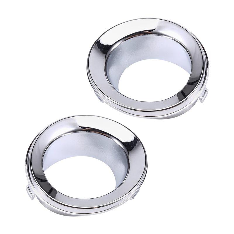51117127941 51117127942 Car Front Fog Lights Frame Fog Lights Trim Ring For Mini R50 R52 R53 2002-2006 Silver
