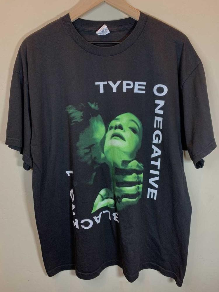 Винтажный Type O Negative Черный Нет. 1 футболка с принтом арт-группы Перепечатка AN48235 Унисекс футболка S