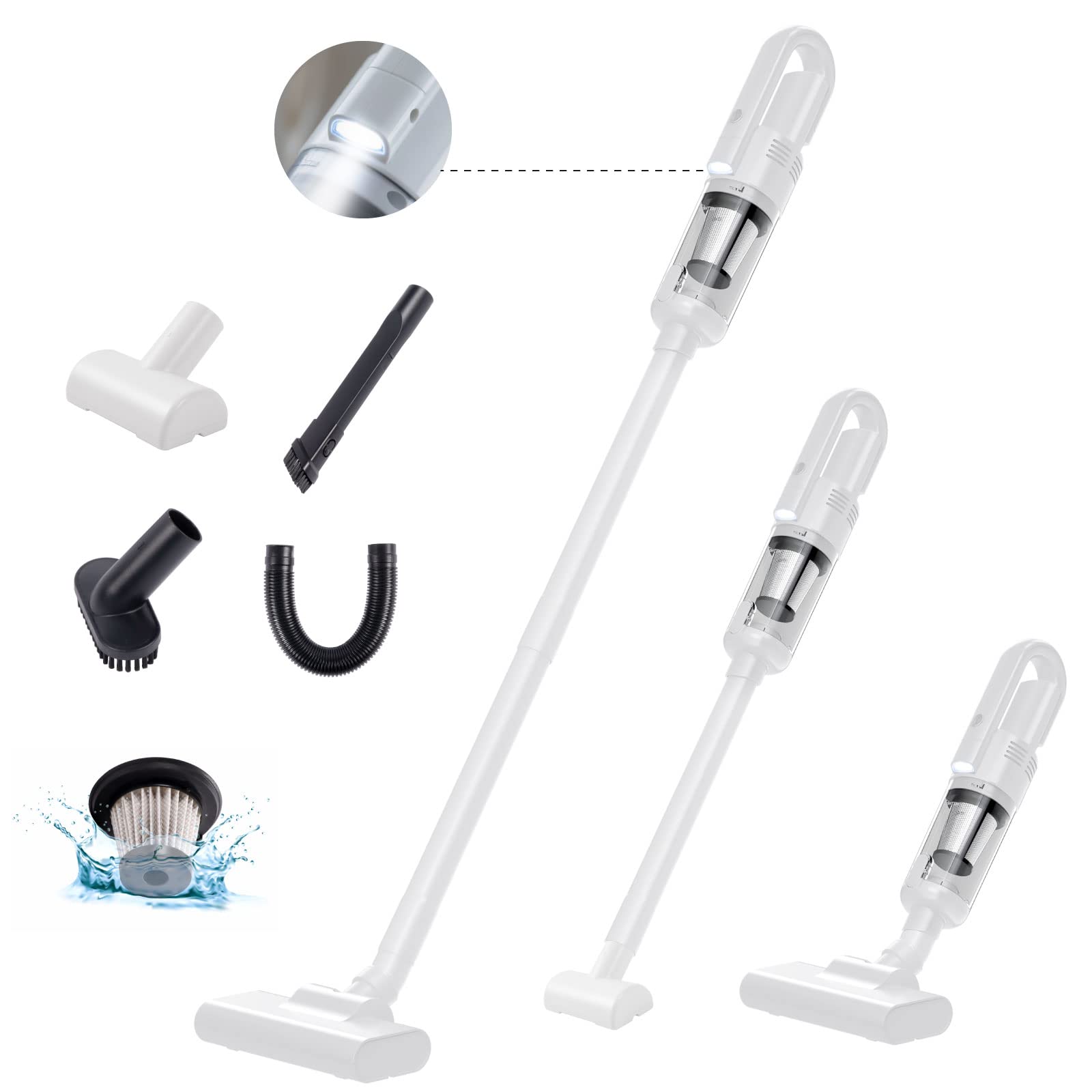 

Пылесос Cyclone Cordless с прожектором 12000 Па Пылесос Cyclone Stick Living Alone Пылесос Cyclone Stick Cleaner New Life
