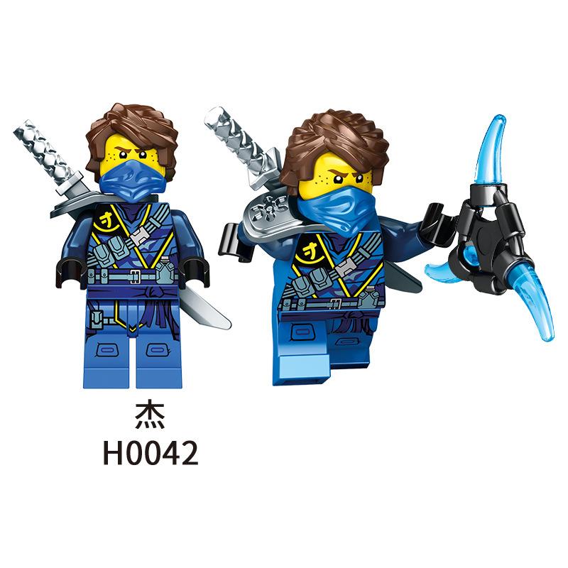Set di Blocchi da Costruzione Minifigure Ninja, Compatibile con le Principali Marche, Nya Kai Cole Jay