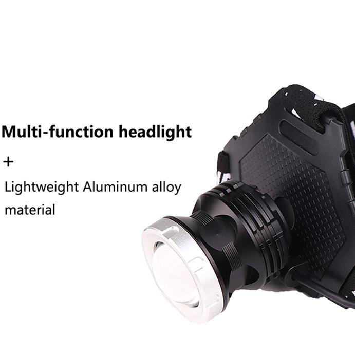 Lampă frontală cu LED reîncărcabilă prin USB XHP90.2 super luminoasă XHP70.2 Cel mai puternic far Pescuit Camping Lanternă ZOOM cu baterie 3*18650