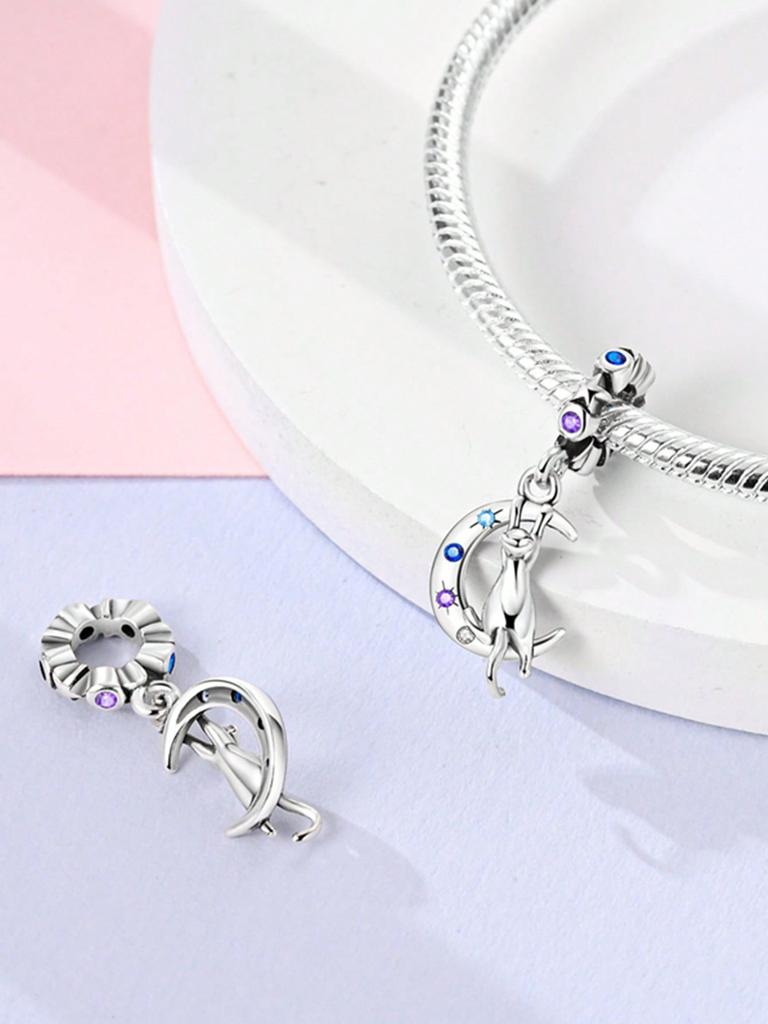 Charms Plata Copper Colors Owl Puppymoon Stars Beads Charm Pendant For Original Bracelet For Women Diy Jewelry Love Gift