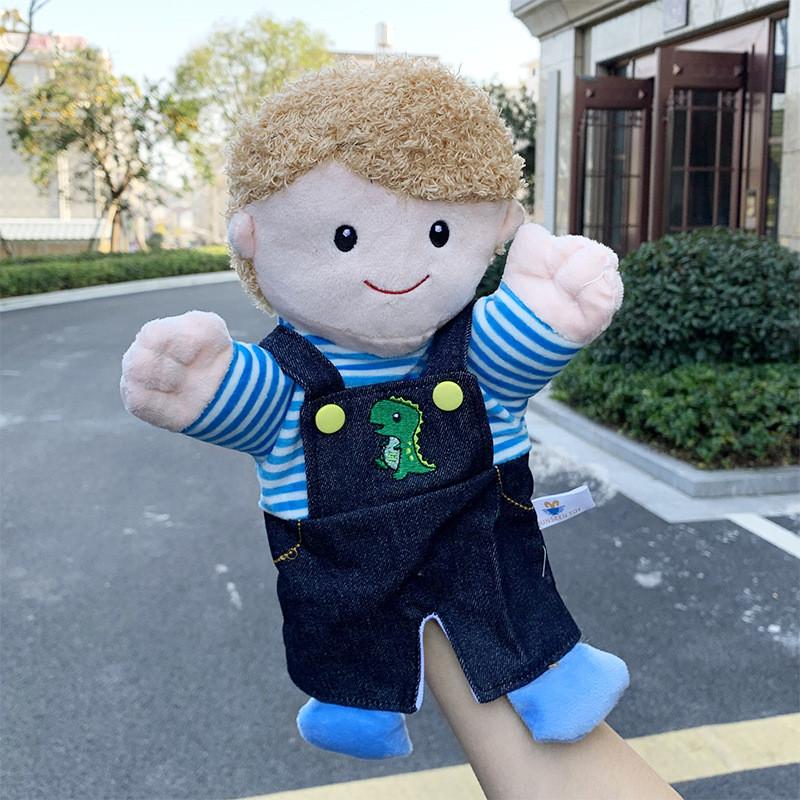 Plush Family Storytelling Hand Puppet Toy With Soft Material For Doll Children