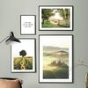 Löwenzahn Sonnenblume Gänseblümchen See Wand Kunst Leinwand Malerei Nordic Poster und Drucke Landschaft Wand Bilder für Wohnzimmer Dekor