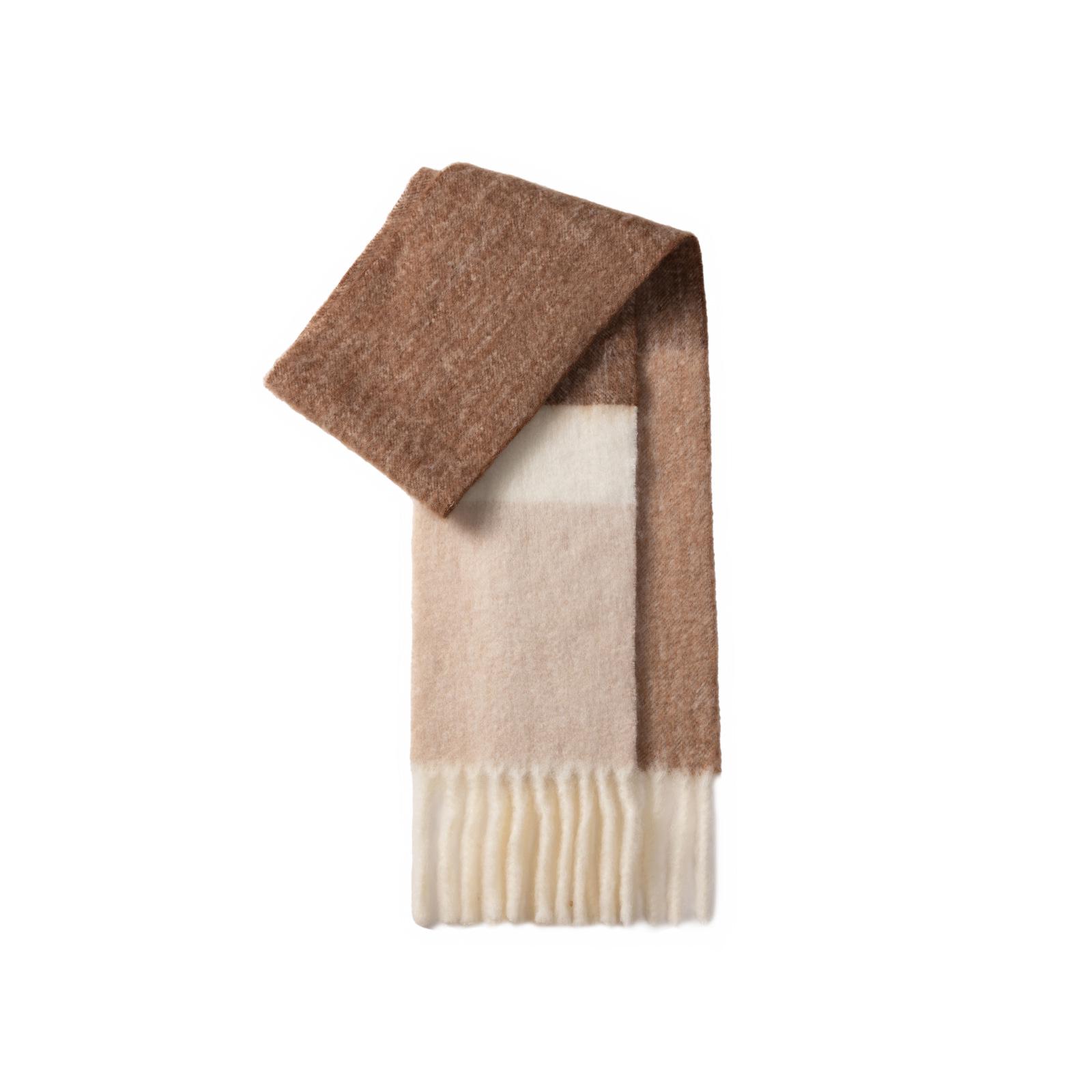 

Высококачественный шерстяной шарф контрастного цвета для женщин - осень/зима, толстый, теплый, с кисточками 210*22CM with Tassel [85% Sheep Wool]