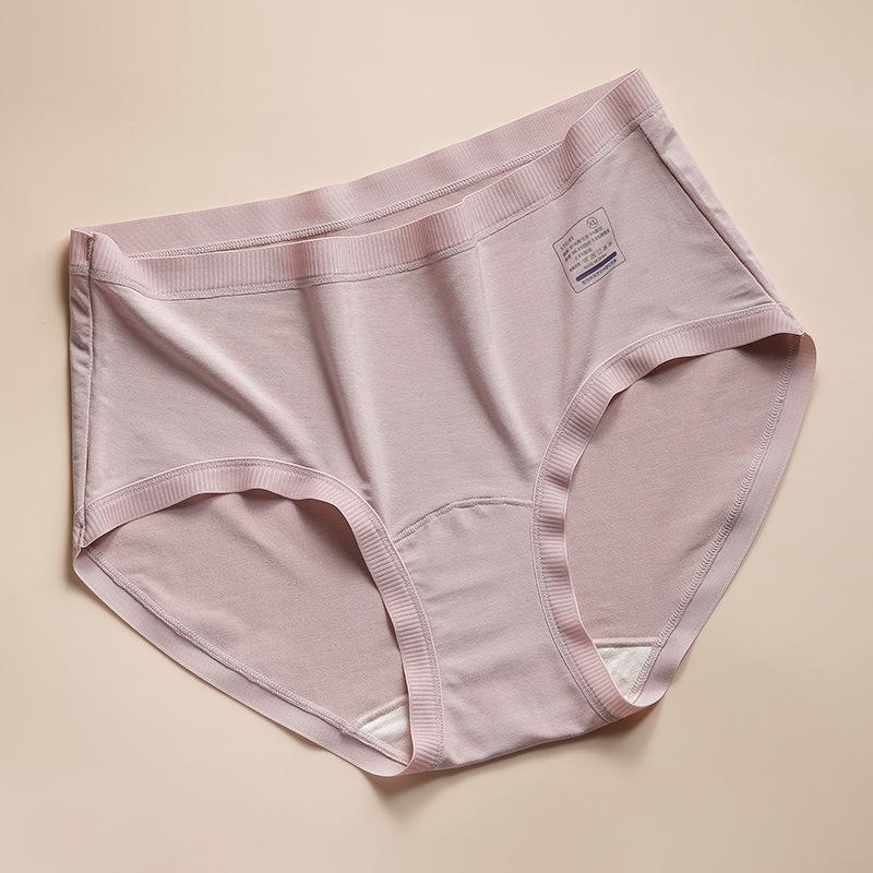 Women's Spring and Summer 10A Antibacterial Extended Mid Waist Triangle Underwear