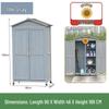 Outdoor Anti-Corrosion Solid Wood Garden Storage Cabinet with Sun Protection