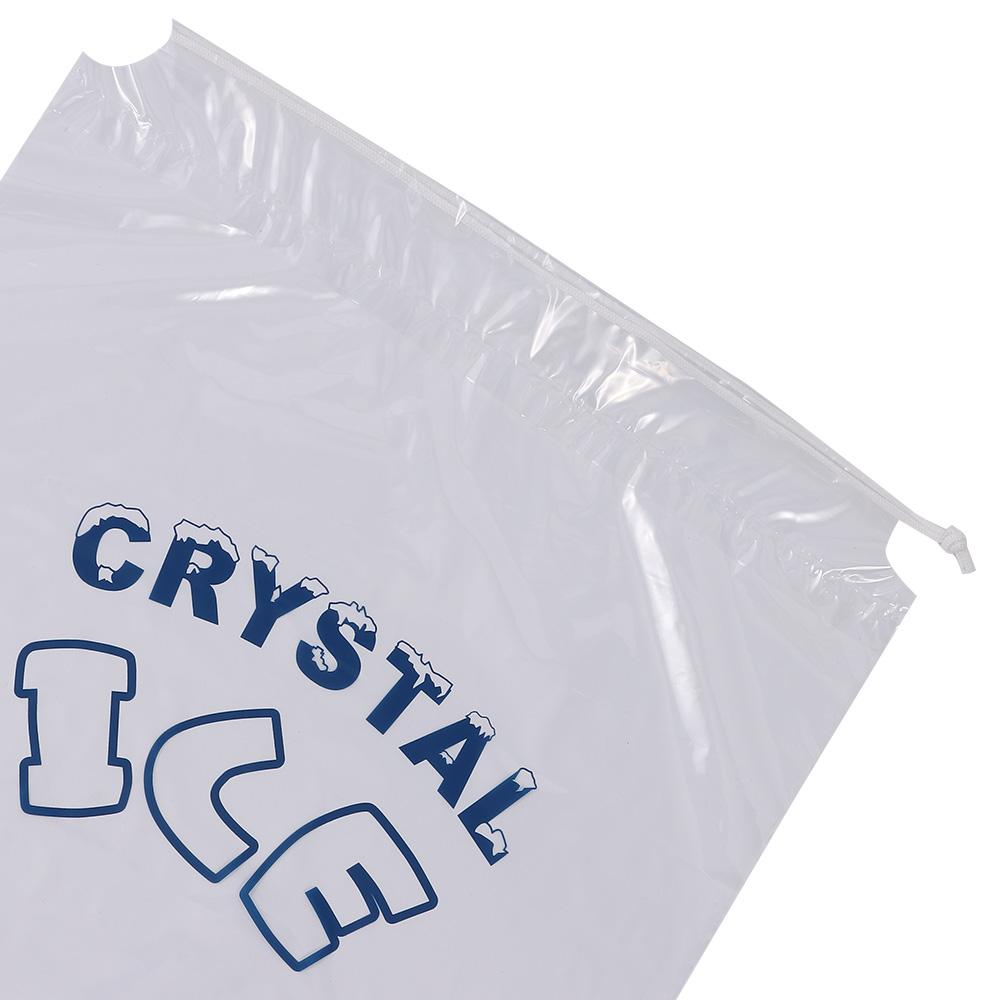 10 Pounds Storage 20 X 12 Inch Ice-bag Storage With Drawstring Plastic Bag Heavy Duty Ice Bags