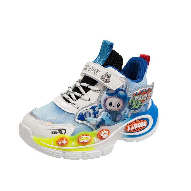 Children's Fashion Shoes 2025 Autumn New Boys Mesh Sneakers Popular Breathable Dad Shoes Boy Tide