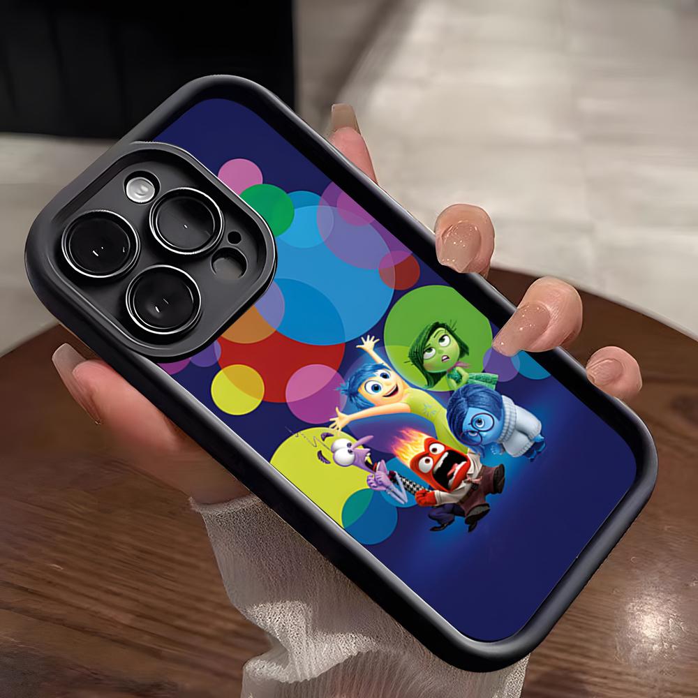 Lovely I-Inside Out 2 Phone Case For IPhone 17 Pro Max 15 Pro 16 14 Plus 12 13 Mini 11 Pro Shockproof Soft Cover