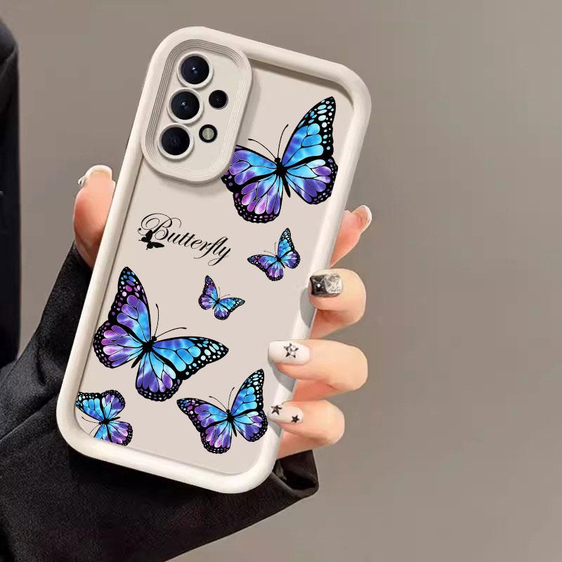 Beautiful Butterfly Case For Samsung Galaxy A55 5G Case A35 A13 A54 A53 A52 A34 A33 A32 A21S A14 A23 A24 A12 A51 A71 Phone Cover