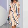 Vestito T-shirt a Maniche Corte da Vacanza Donna Stampa 3D Ampio Taglie Forti Vestiti da Spiaggia