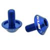 GUB G-510 2Pcs M5 * 12mm Bike Bicycle Water Bottle Cage Holder Bracket Screw Bolts(Blue)