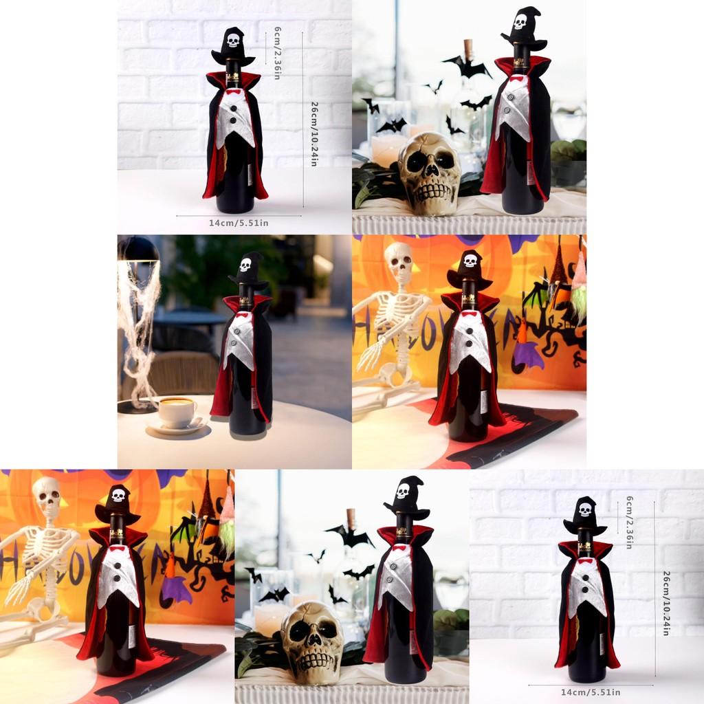 Vampire Themed Wine Bottle Cover For Halloween Party Decor And Gifts