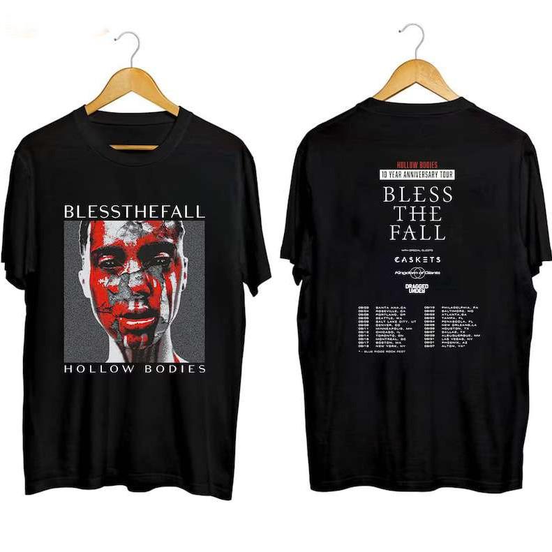 Blessthefall Hollow Bodies Tenth Anniversary Tour 2023 T-shirt size S-5XL XXL