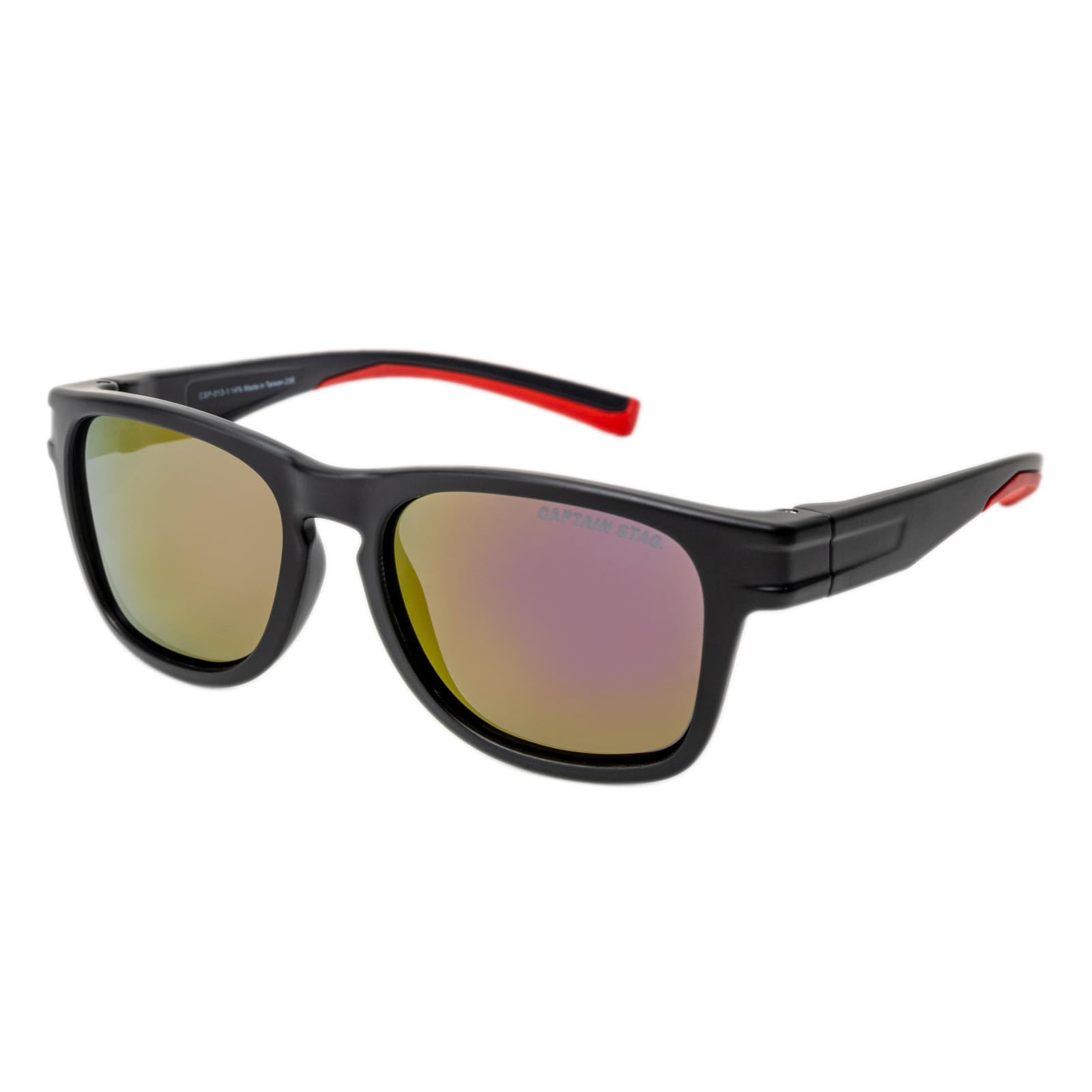[Captain Stag] Men s Sunglasses with Case, UV400 Protection, Polarized, Lightweight, Polycarbonate, Stylish, for Driving, Sports, Golf, Baseball,