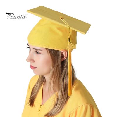 1 set unisex abito da laurea cappello set cerniera anteriore nappa allentata 2024 anno etichetta college laurea dottore laurea magistrale cerimonia abito berretto nappa set
