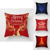 Luxurious Peach Skin Velvet Christmas Cushion Cover With Invisible Zipper Design