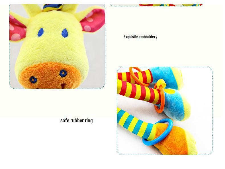 Happy Monkey Baby Mobile: Giraffe Rattle Pendant for Infants