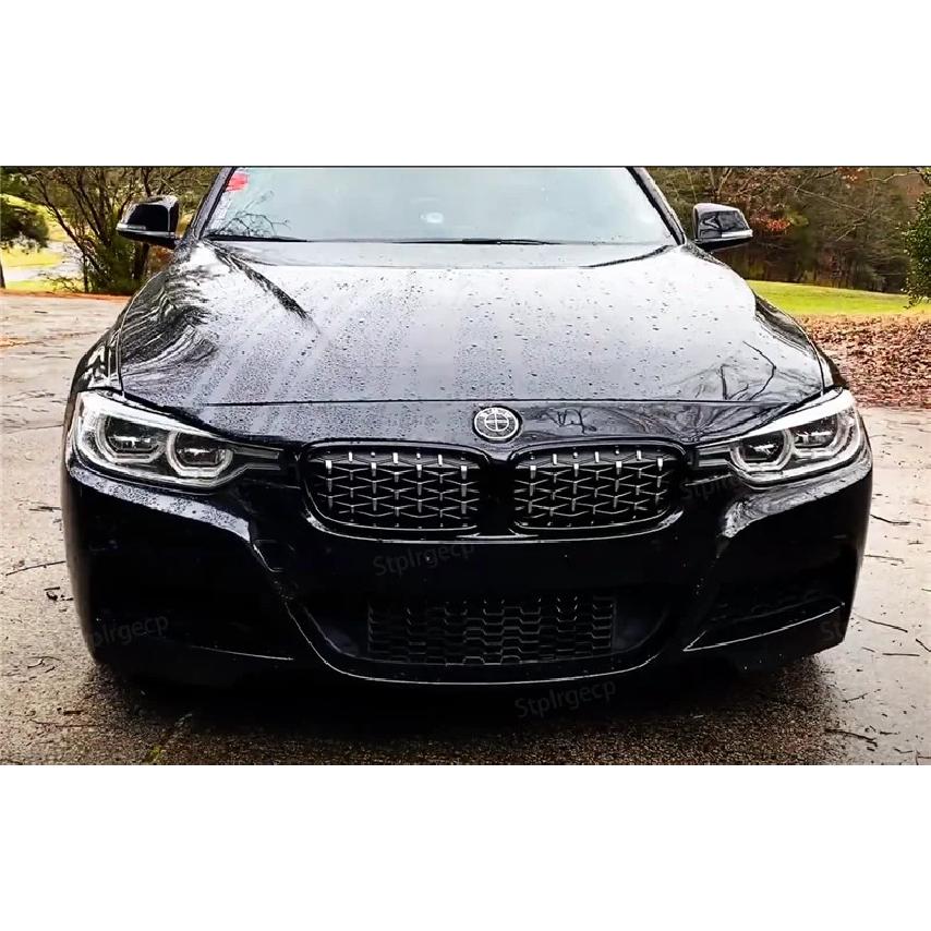 Griglia a Reni Anteriore Diamond Double Slat Racing Sport per BMW Serie 3 F30 F31 F35 2011-19 Accessori Auto